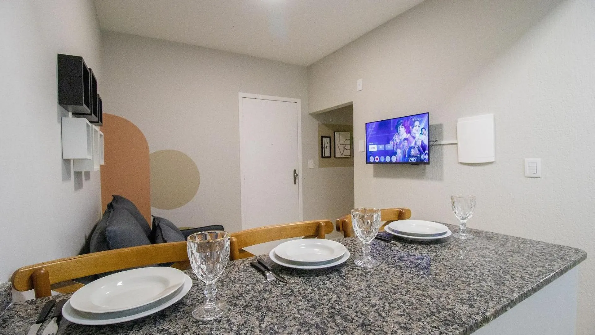 Joa23 - 1 Dorm, Climatizado, Garagem, Tv Smart Daire Balneario Camboriu Brezilya
